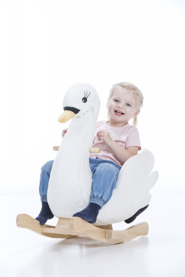hobbelzwaan Little Rocker wit