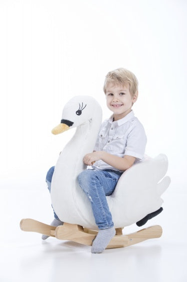 hobbelzwaan Little Rocker wit