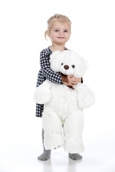 knuffelbeer 60 cm wit