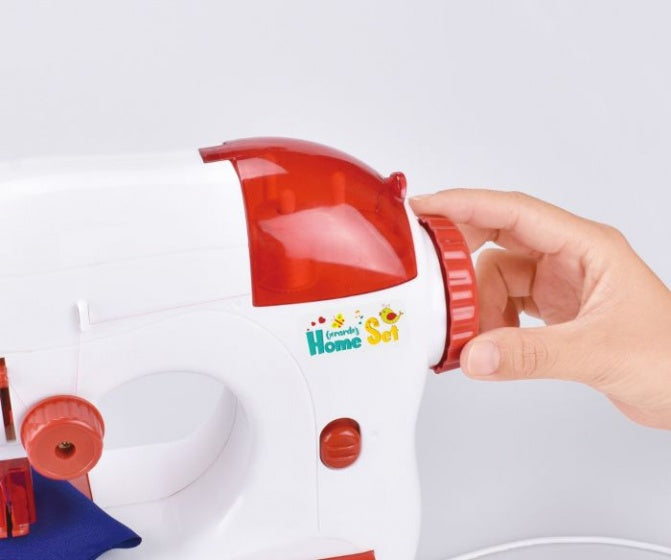 naaimachine met licht en geluid 25 cm rood/wit