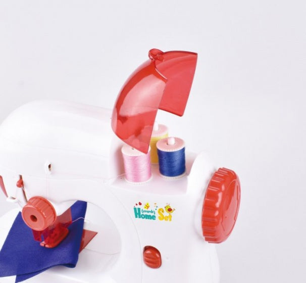 naaimachine met licht en geluid 25 cm rood/wit