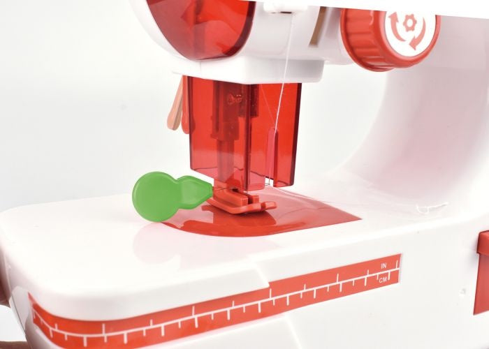 naaimachine met licht en geluid 25 cm rood/wit