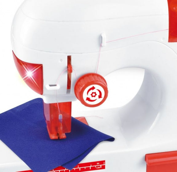 naaimachine met licht en geluid 25 cm rood/wit