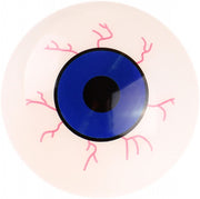 oogbal 12 cm wit/blauw