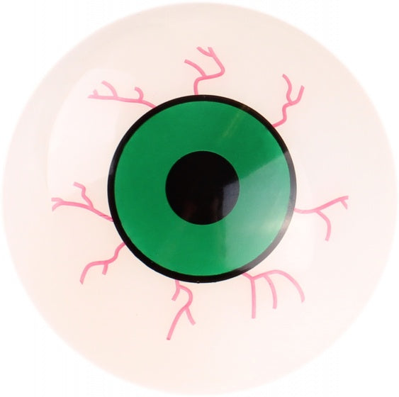 oogbal 12 cm wit/groen