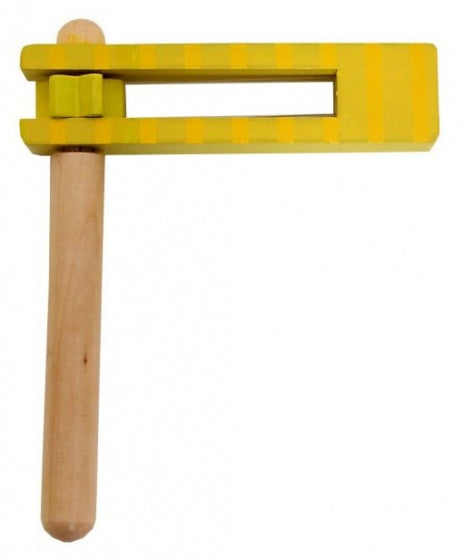 ratel hout 15 cm geel