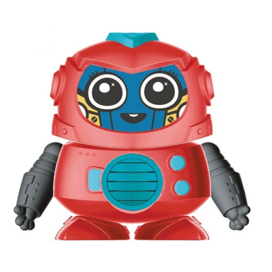 speelfiguur Magic Robot 10 cm rood