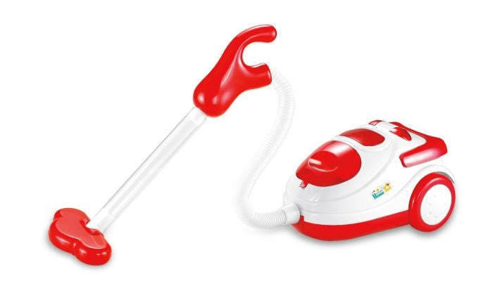 stofzuiger met licht en geluid 19 cm rood