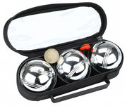 Jeu De Boules Set 3 Ballen Chroom 3 Strepen