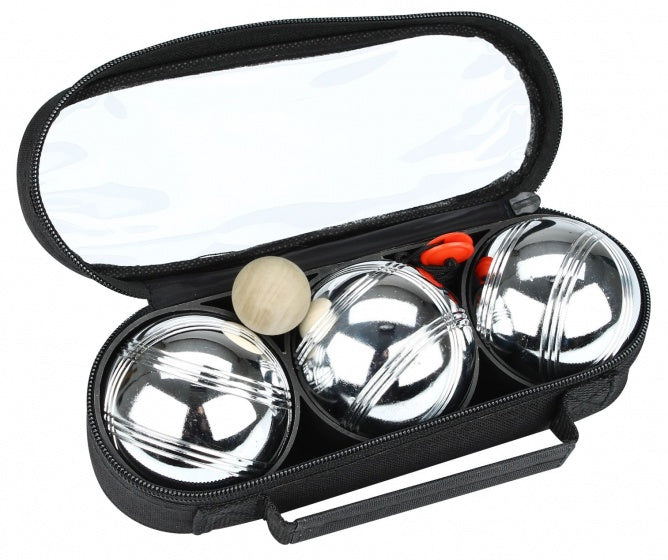 Jeu De Boules Set 3 Ballen Chroom 3 Strepen
