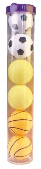 Tafeltennisballen Print in Koker 6 Stuks