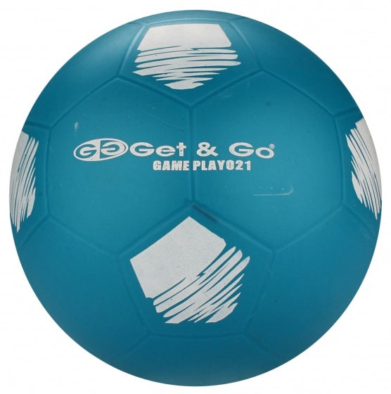 Voetbal PVC 21 cm Blauw Per Stuk Maat 4