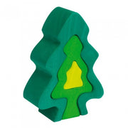 bouwblokken dennenboom 18 cm 6-delig