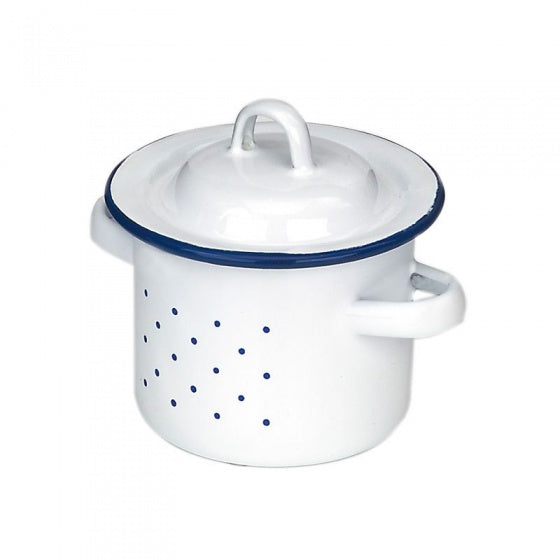 braadpan 8 cm staal wit