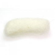 gekaarde wol 25 gram wit
