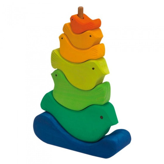 stapeltoren vogels 22 cm 7-delig