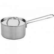 steelpan 9 cm staal zilver