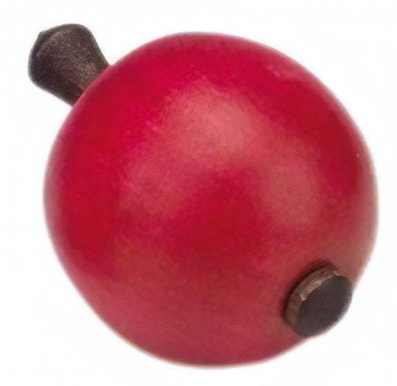 tol hout 6 cm appelvorm rood