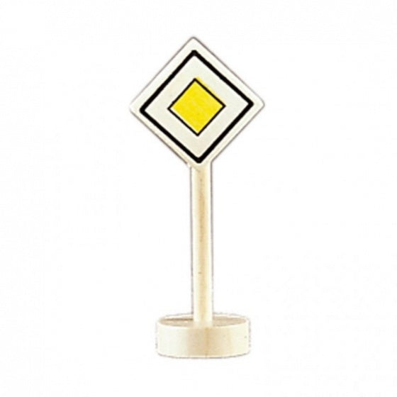 verkeersbord voorrangsweg hout 10 cm