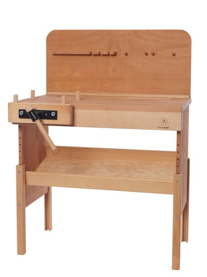 werkbank wand bruin hout junior 78 x 38 x 5 cm
