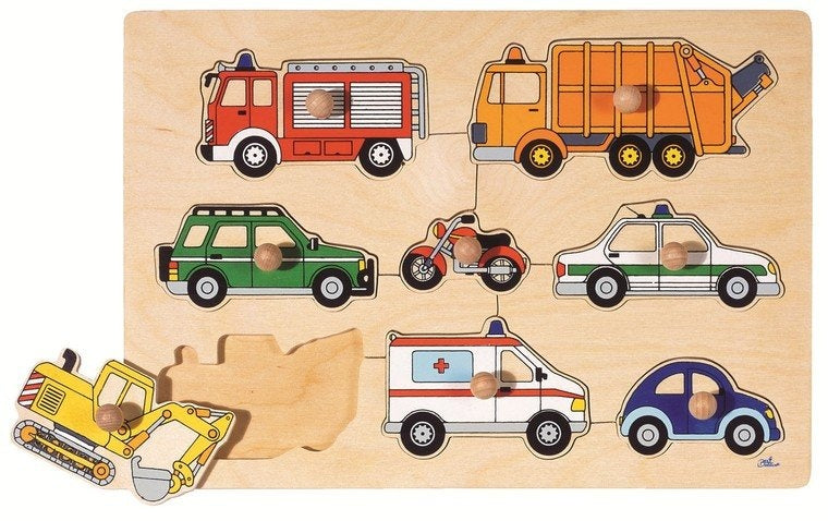 vormenpuzzel Verkeer junior hout 8 stukjes