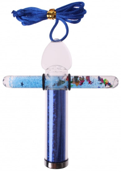 caleidoscoop toverstaf junior 10 cm blauw