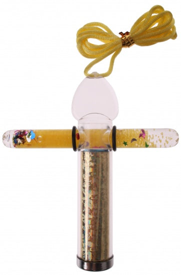 caleidoscoop toverstaf junior 10 cm geel