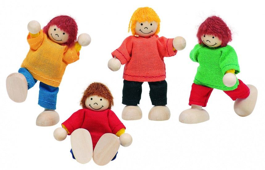 Houten Buigpopjes Set Kinderen 6cm