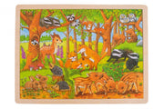 houten legpuzzel bosdieren 48-delig