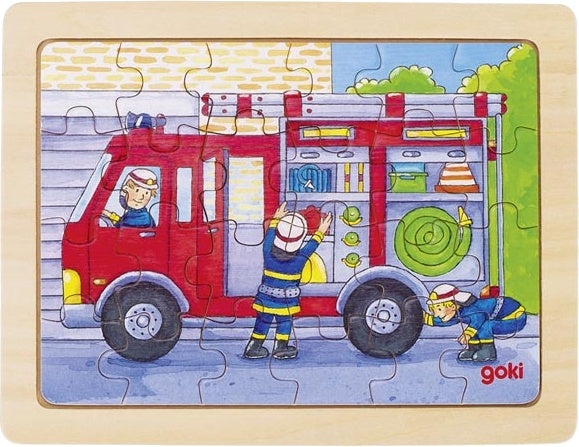 houten legpuzzel Brandweer 19 x 14
