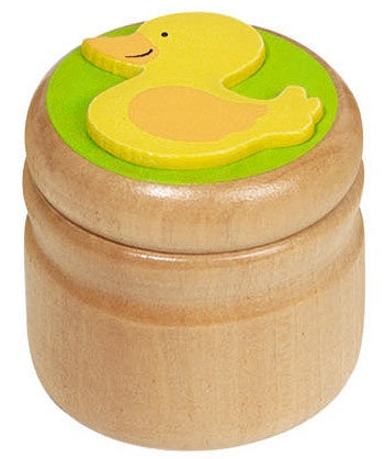 Houten Melktanddoosje Eend