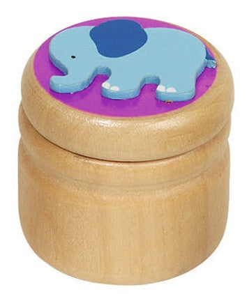 Houten Melktanddoosje Olifant
