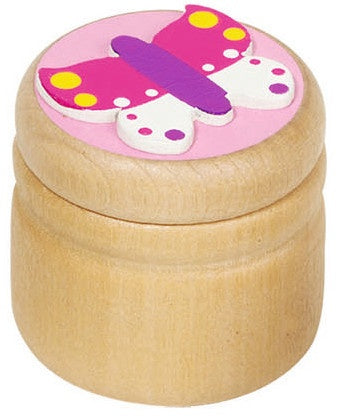 Houten Melktanddoosje Vlinder
