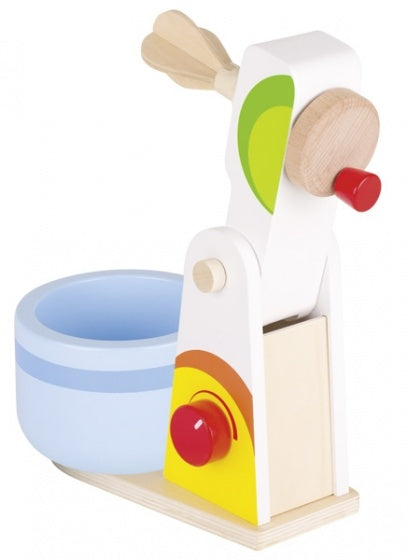 houten mixer set 2-delig