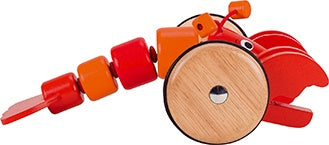 houten trekdier kreeft 27 cm