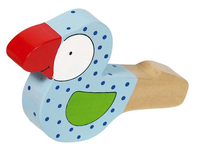 Houten Vogeltoeter: Blauw 9