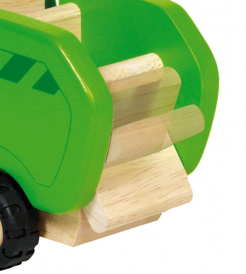 Houten Vuilniswagen 15 X 8