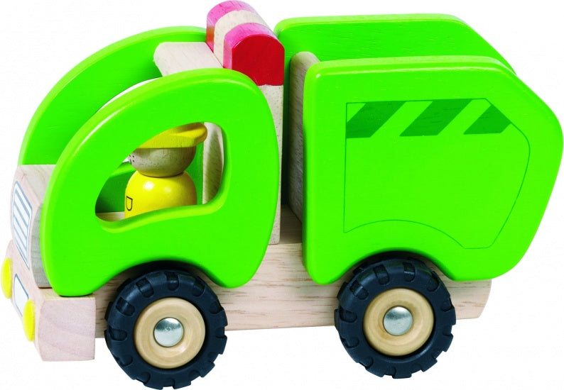 Houten Vuilniswagen 15 X 8
