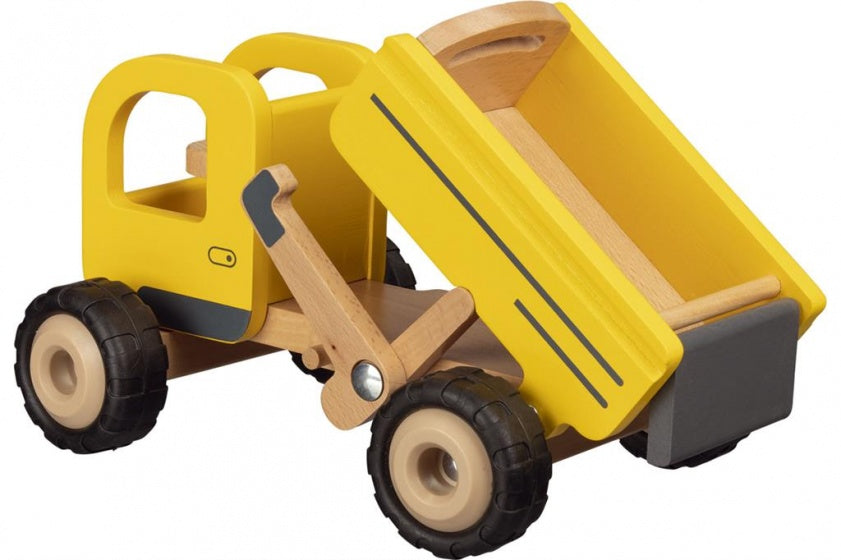 kiepwagen geel hout junior 14