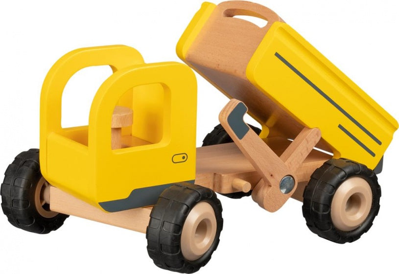 kiepwagen geel hout junior 14
