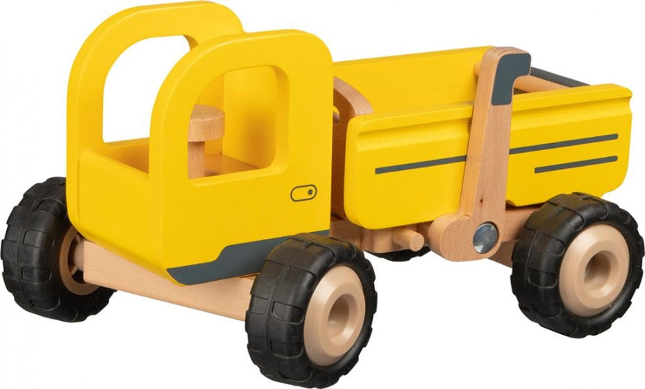 kiepwagen geel hout junior 14