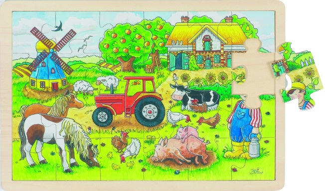 legpuzzel Boerderij junior hout 24 stukjes