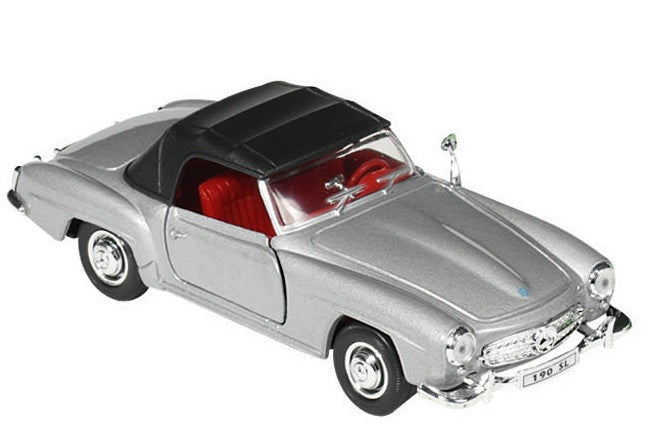 Metalen Mercedes-Benz 190 SL (1955): Grijs Met DAK