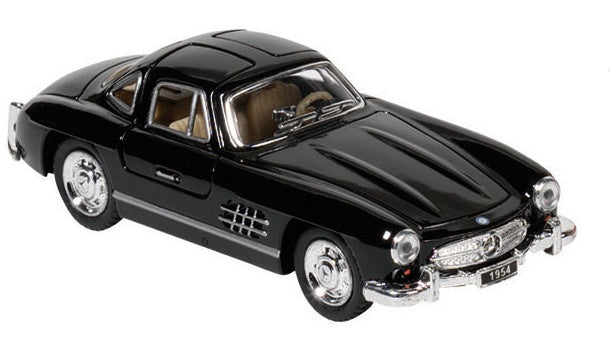 Metalen Mercedes-Benz 300 SL Coupé (1954): Zwart