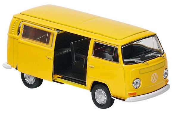 Metalen Volkswagen Bus T2 (1972) Geel