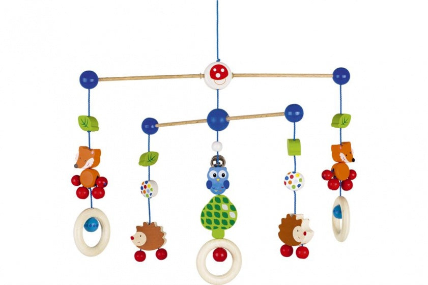 mobiel Bosdieren hout junior 30 x 22 cm