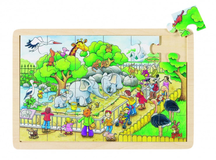 Puzzel: Op Bezoek in De ZOO 24-Delig