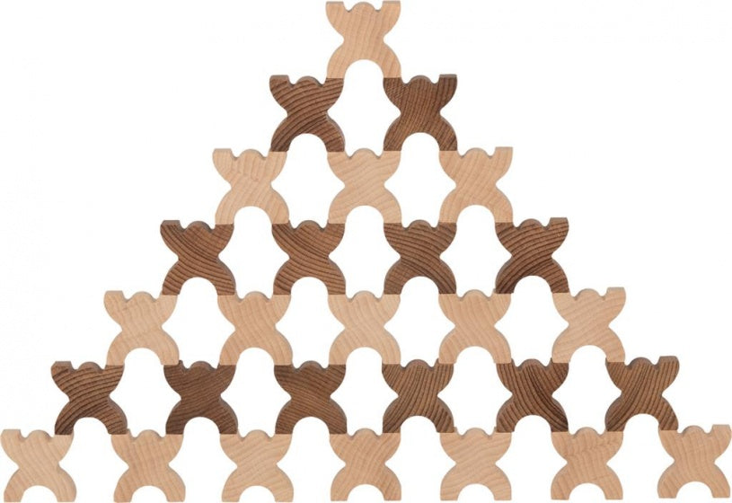 stapeltoren blokjes hout 48-delig