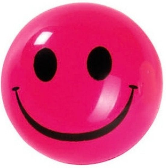 Stuiterbal Glow in The Dark: Smley Roze