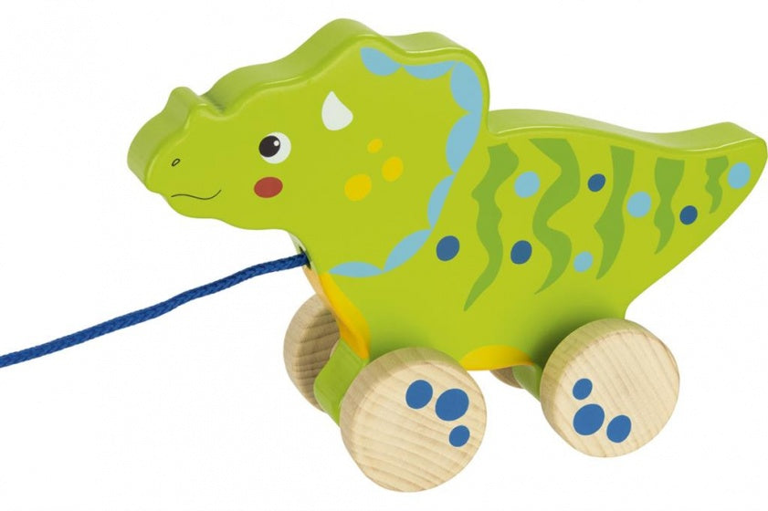 trekdier dinosaurus 21 cm groen